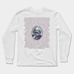 Karl Marx Portrait and Quote Long Sleeve T-Shirt